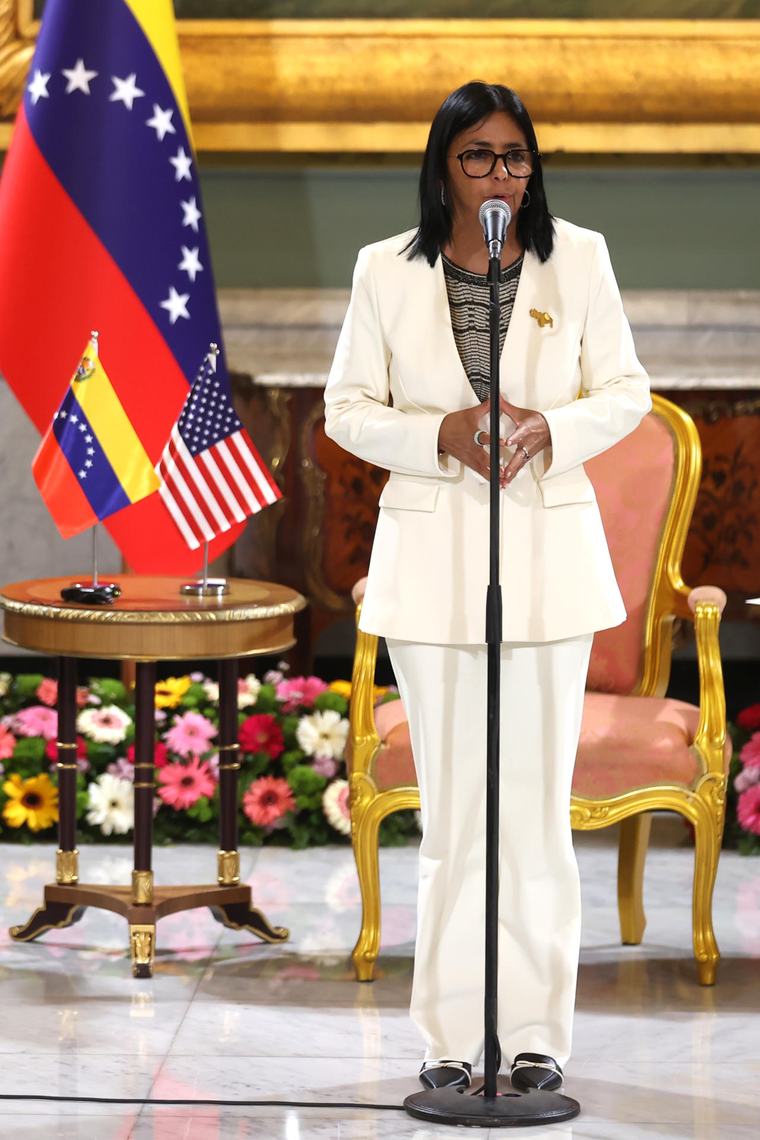 Delcy Rodríguez dice que habrá elecciones, pero Trump asegura Venezuela «no esta preparada»