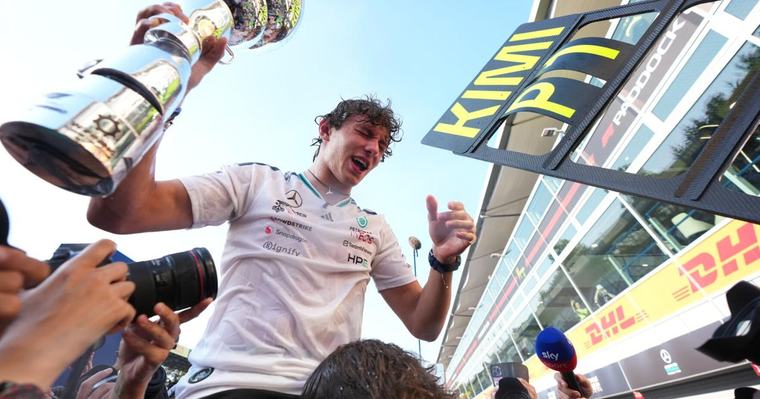Kimi Antonelli gana en casa el Gran Premio de Italia tras épica remontada desde el puesto 19