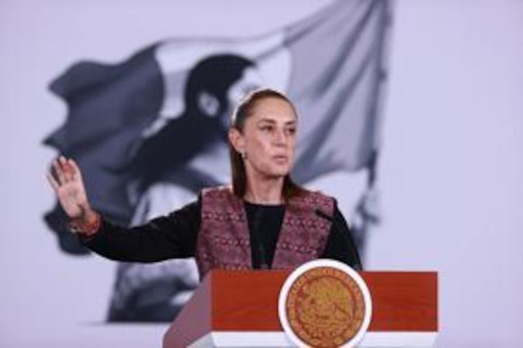 Sheinbaum dice que México “no es colonia de ningún país” frente a mapa publicado por Trump